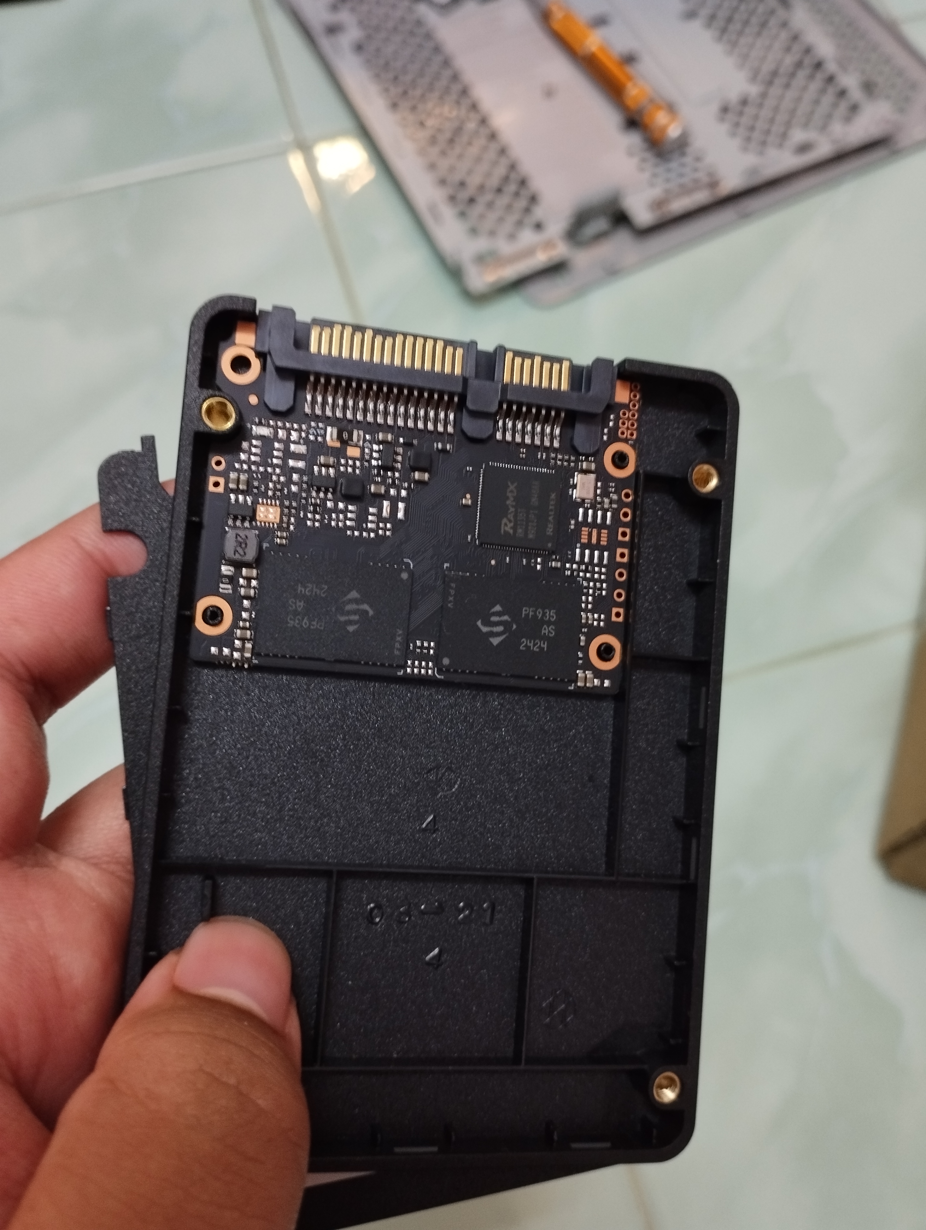 SSD module from casing