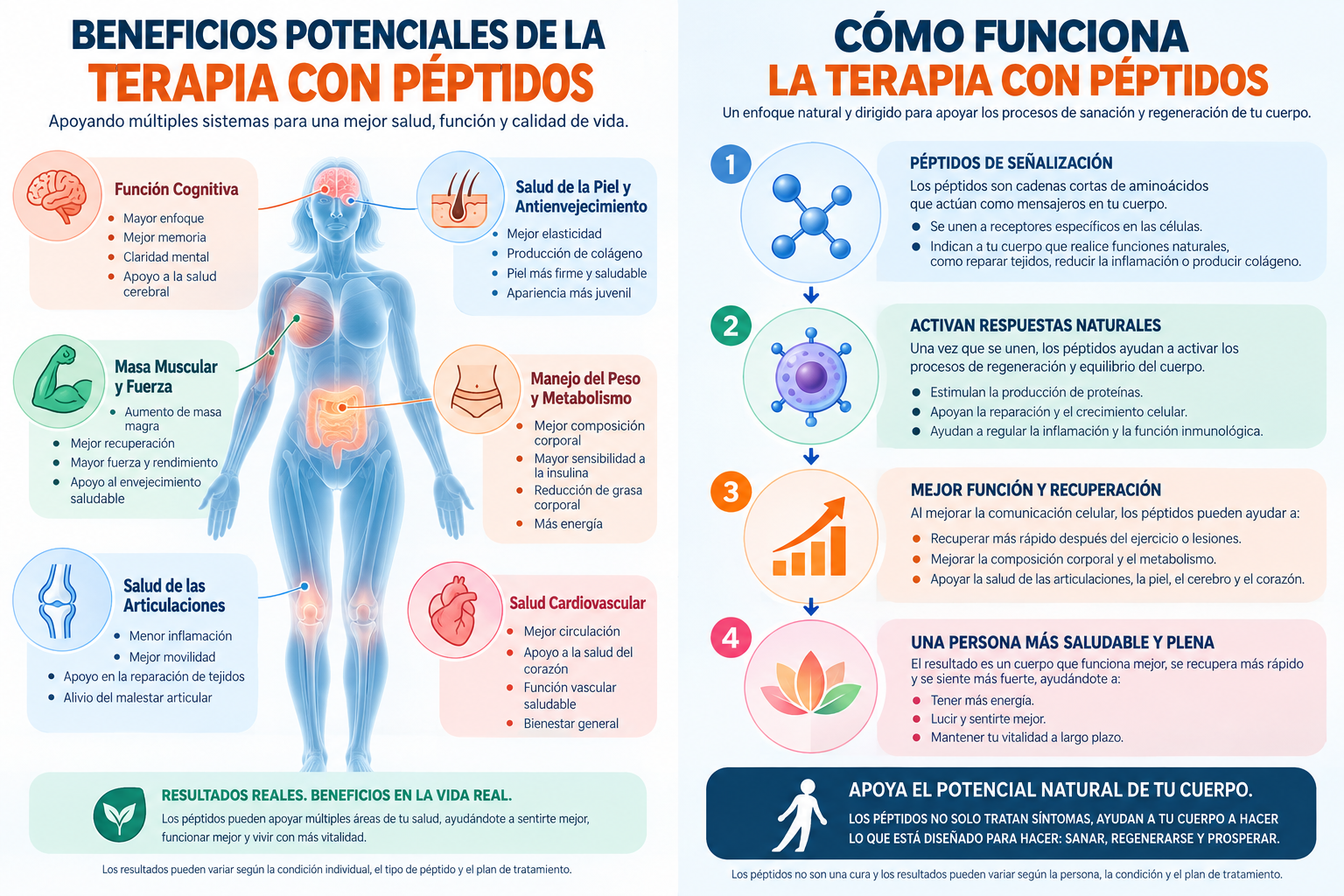 Beneficios potenciales y cómo funciona la terapia con péptidos