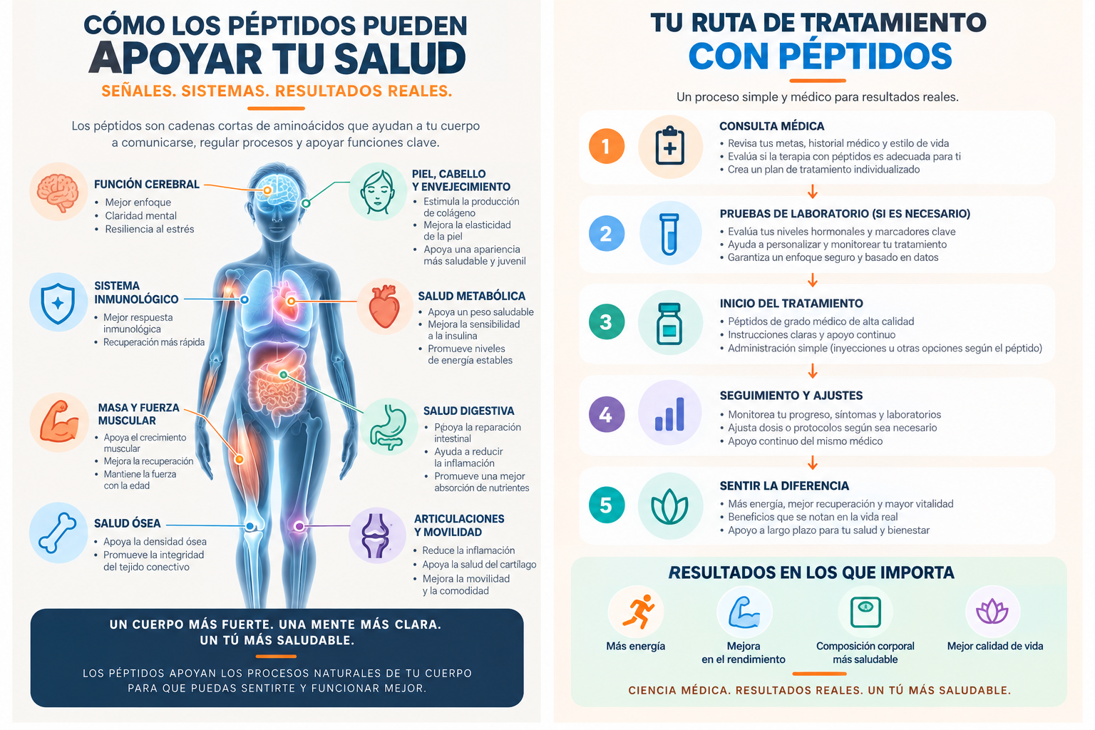 Cómo los péptidos pueden apoyar tu salud y ruta de tratamiento