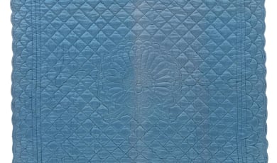 Peacock Whole Cloth Quilt Photo