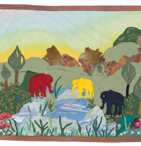 Appliqued Elephants