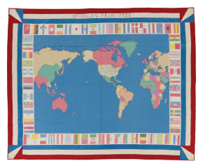 World's Fair Map Quilt