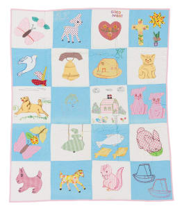 Child Sampler Crib Quilt