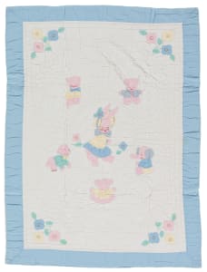 Bunny with Lamb, Bear, Cat and Pig Babies