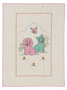 Calico Cat and Gingham Dog