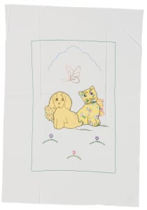 Calico Cat and Gingham Dog
