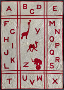 Alphabet Crib Quilt