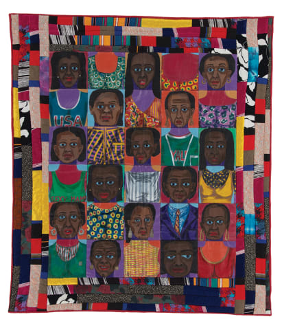The Women:  Mask Face Quilt #1