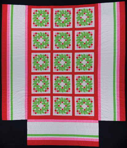 Cherry Wreath Quilt