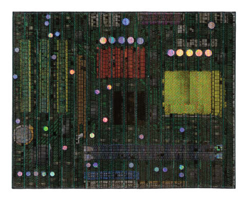 Pattern Fusion No. 16: Motherboard 7 (Green Maquette)