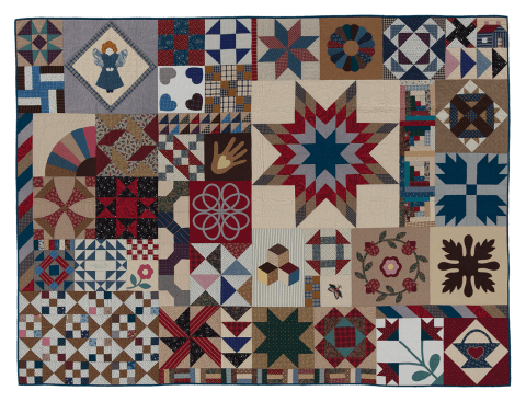 Americana Sampler  Designed and made by Liz Porter and Marianne Fons Quilted by Luella Fairholm 