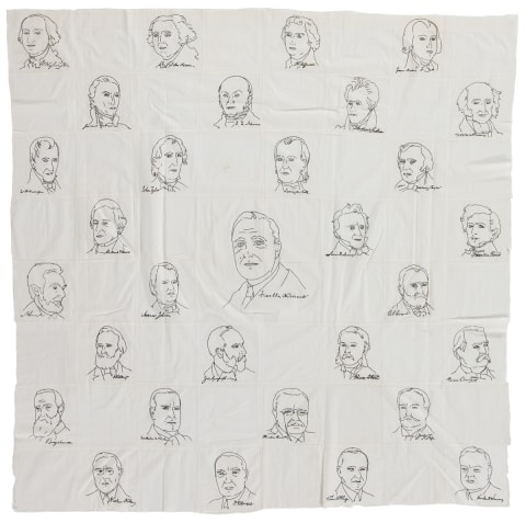 Presidents Embroidered Faces