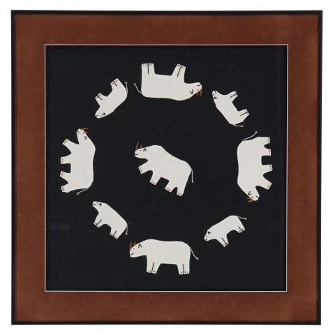 A Circle of Rhinos