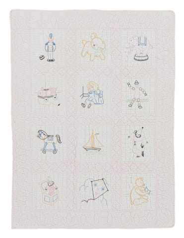Child's Embroidered Quilt/Toys