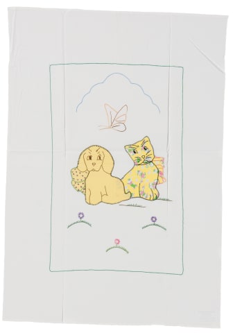 Calico Cat and Gingham Dog