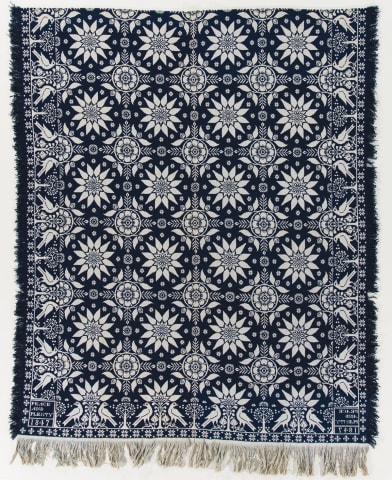 Woven coverlet