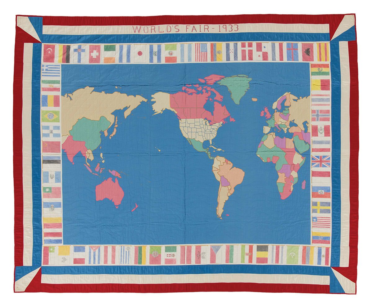 1933 World's Fair Map Quilt | International Quilt Museum - Lincoln, NE