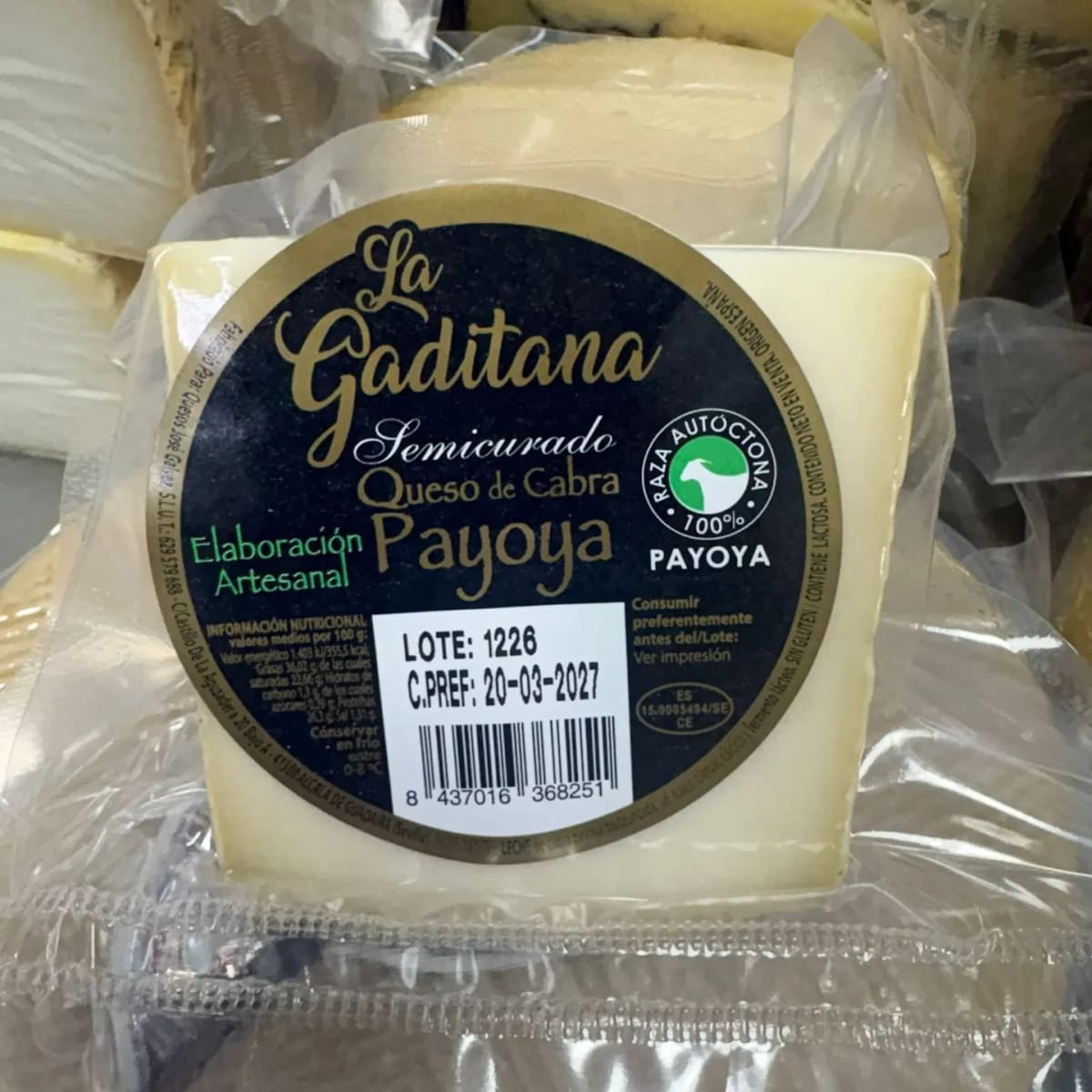 Queso Semicurado de Cabra Payoya — imagen 1 - Abacería Yolanda Delgado Coria del Río