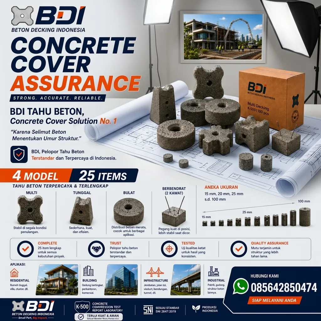 Jual Beton Decking Yang Presisi Dan Handal Sertifikat K-500 Di Kabupaten Aceh Barat Daya