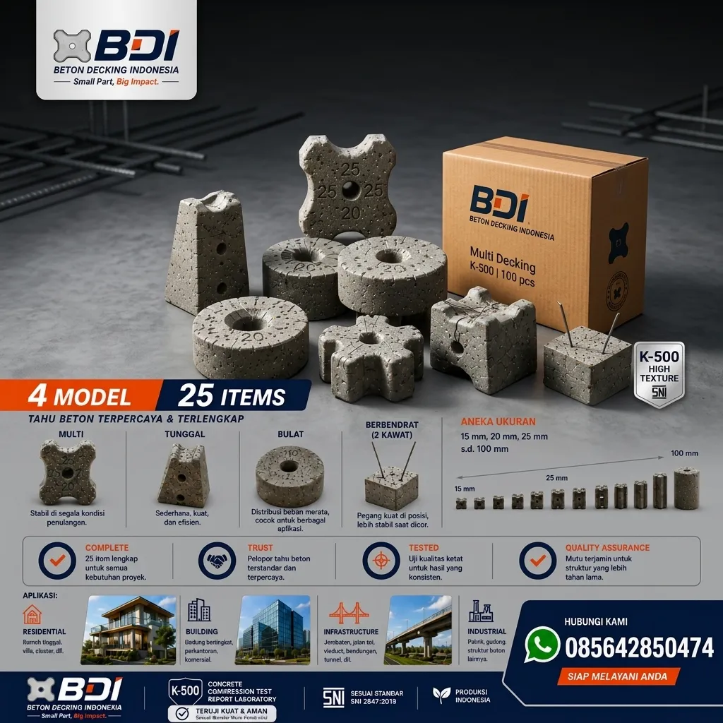 Jual Beton Decking Yang Presisi Dan Handal Sertifikat K-500 Di Kabupaten Aceh Jaya