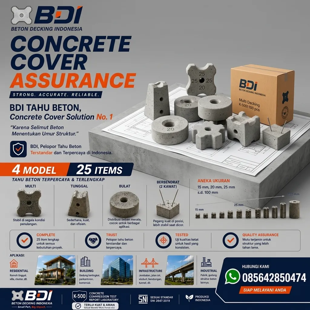 Jual Beton Decking K-500 Banyumas: Solusi Presisi & Berkualitas SNI untuk Proyek Konstruksi