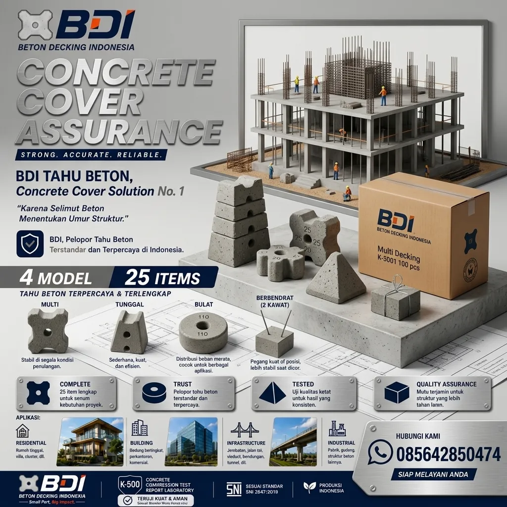 Jual Beton Decking Yang Presisi Dan Handal Sertifikat K-500 Di Kabupaten Tanah Laut
