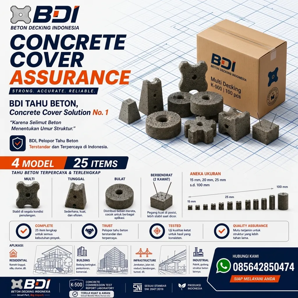 Jual Beton Decking K-500 di Sabang: Solusi Presisi & Handal untuk Konstruksi Berstandar Tinggi