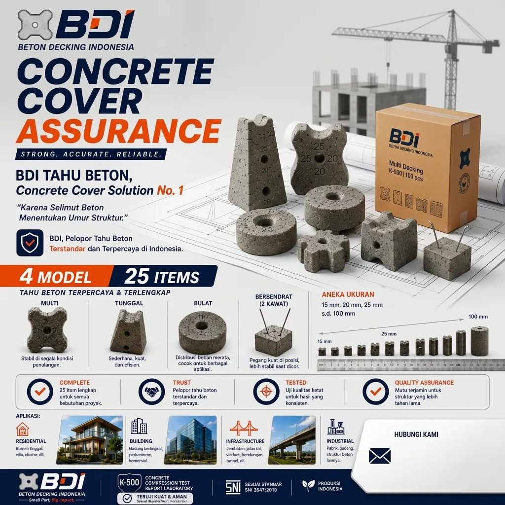 Jual Beton Decking Banjarmasin: Solusi Presisi K-500 untuk Konstruksi Kokoh & Tahan Lama