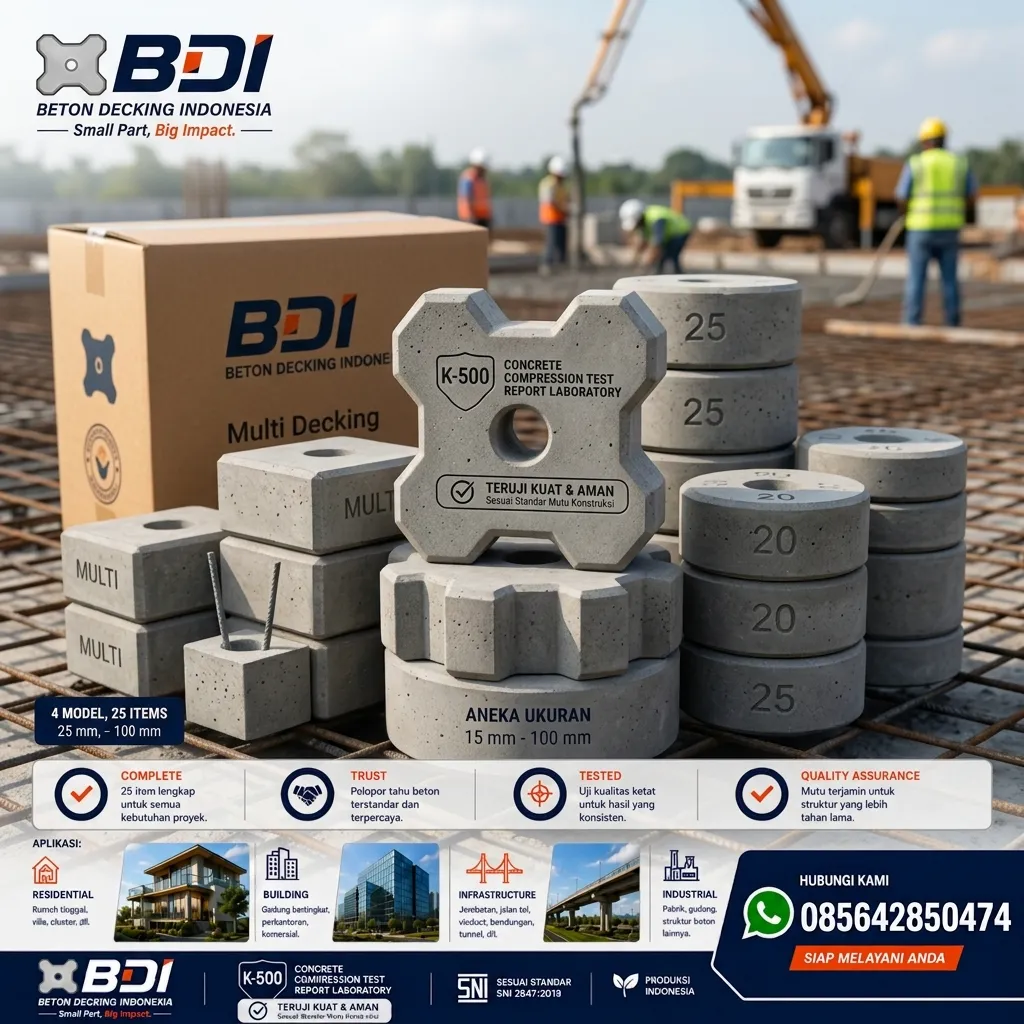 Jual Beton Decking K-500 di Kabupaten Gunung Mas: Solusi Struktur Presisi & Handal