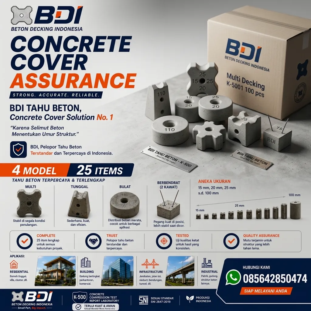 Jual Beton Decking Yang Presisi Dan Handal Sertifikat K-500 Di Kabupaten Kebumen
