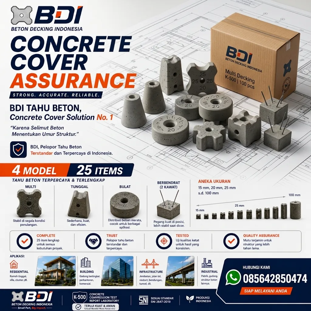 Jual Beton Decking Yang Presisi Dan Handal Sertifikat K-500 Di Kabupaten Karang Asem