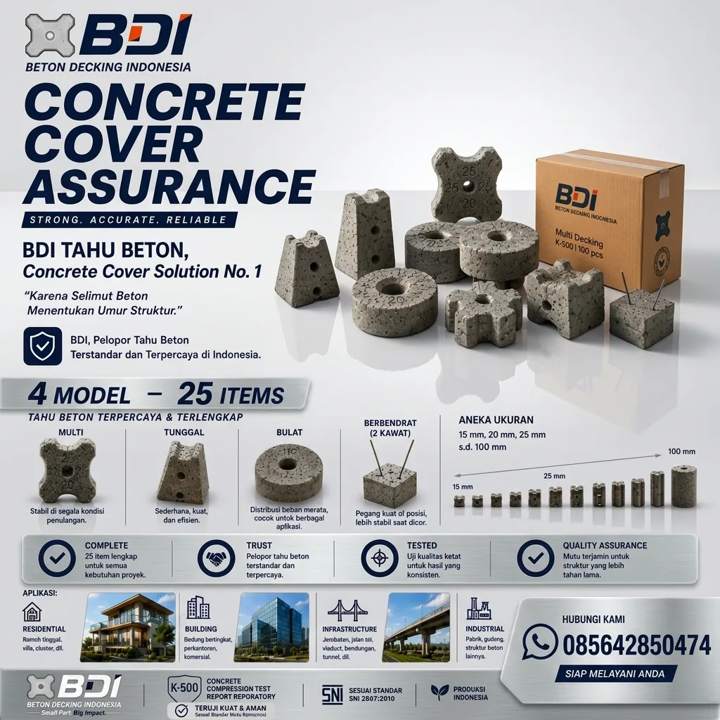 Jual Beton Decking K-500 di Kabupaten Katingan: Solusi Presisi & Handal untuk Konstruksi Berkualitas