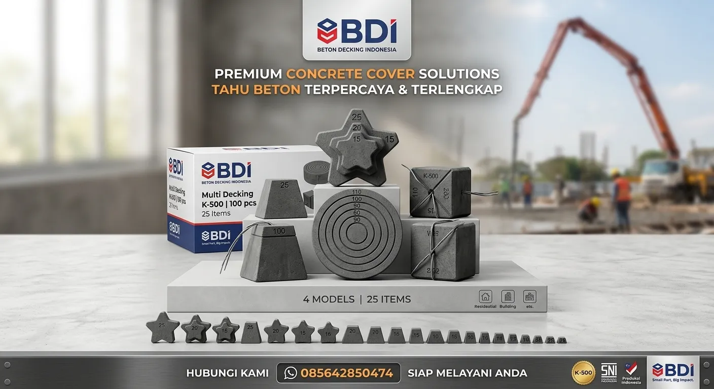Jual Beton Decking K-500 di Kotawaringin Timur: Solusi Presisi untuk Konstruksi Kokoh & Tahan Lama