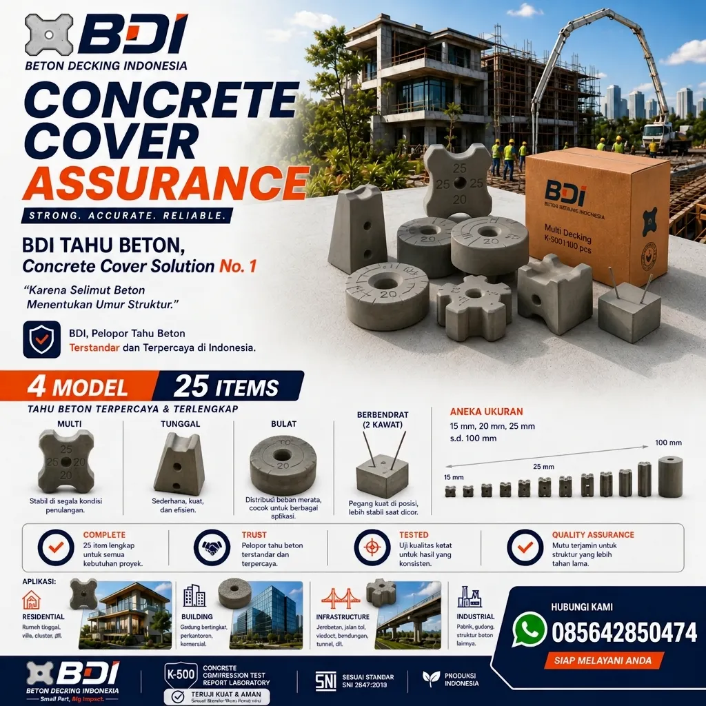 Jual Beton Decking K-500 di Rote Ndao: Solusi Presisi & Sertifikasi Resmi untuk Proyek Infrastruktur