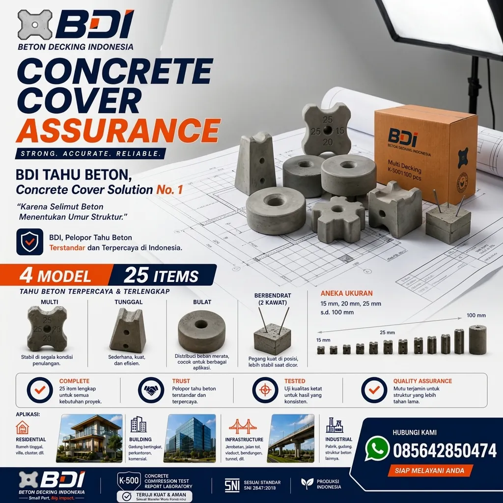 Jual Beton Decking Yang Presisi Dan Handal Sertifikat K-500 Di Kabupaten Seruyan