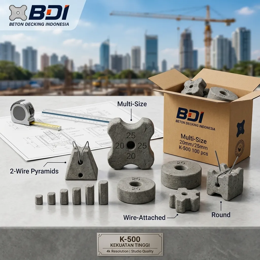 Jual Beton Decking Yang Presisi Dan Handal Sertifikat K-500 Di Kabupaten Kaur: Solusi Selimut Beton Presisi & Standar SNI