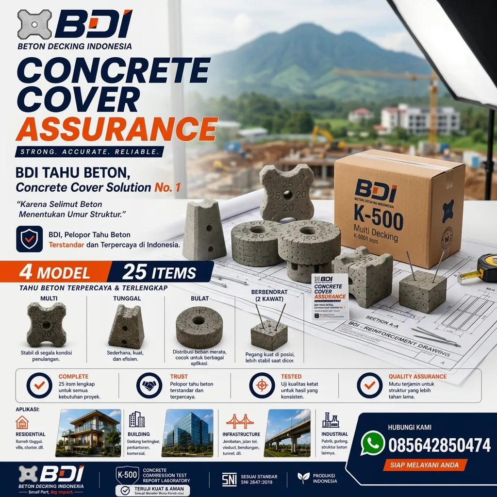 Jual Beton Decking Yang Presisi Dan Handal Sertifikat K-500 Di Kabupaten Kepahiang
