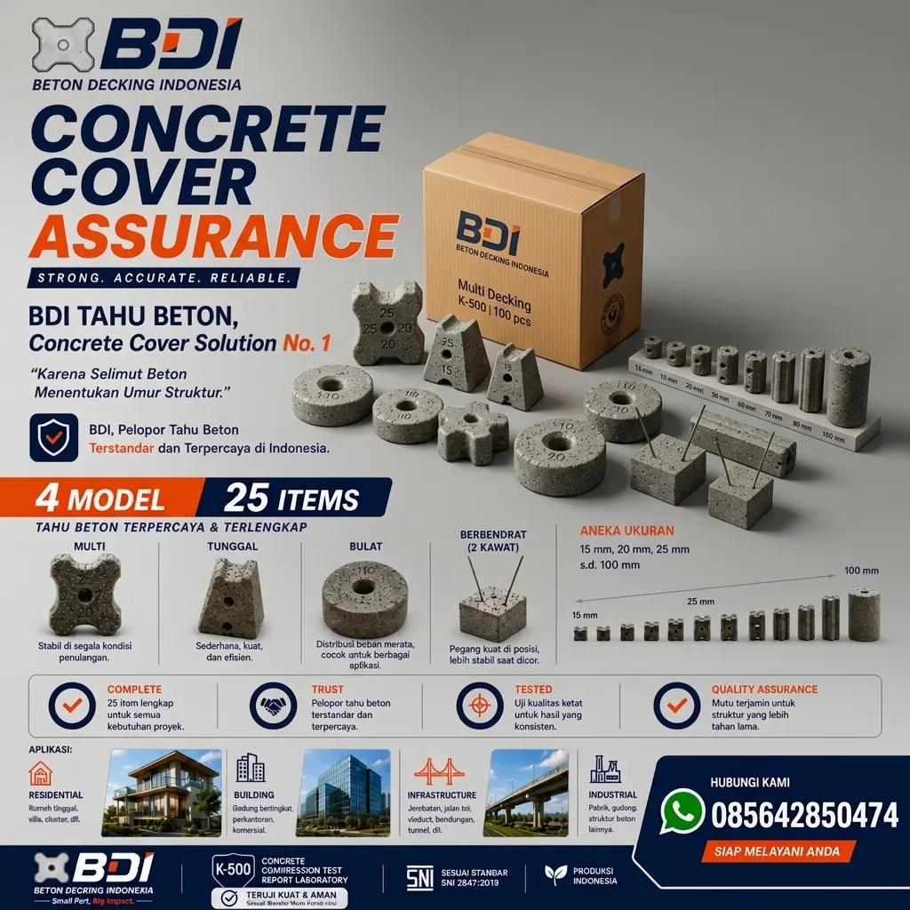 Jual Beton Decking Yang Presisi Dan Handal Sertifikat K-500 Di Kota Balikpapan: Solusi Selimut Beton Standar IKN