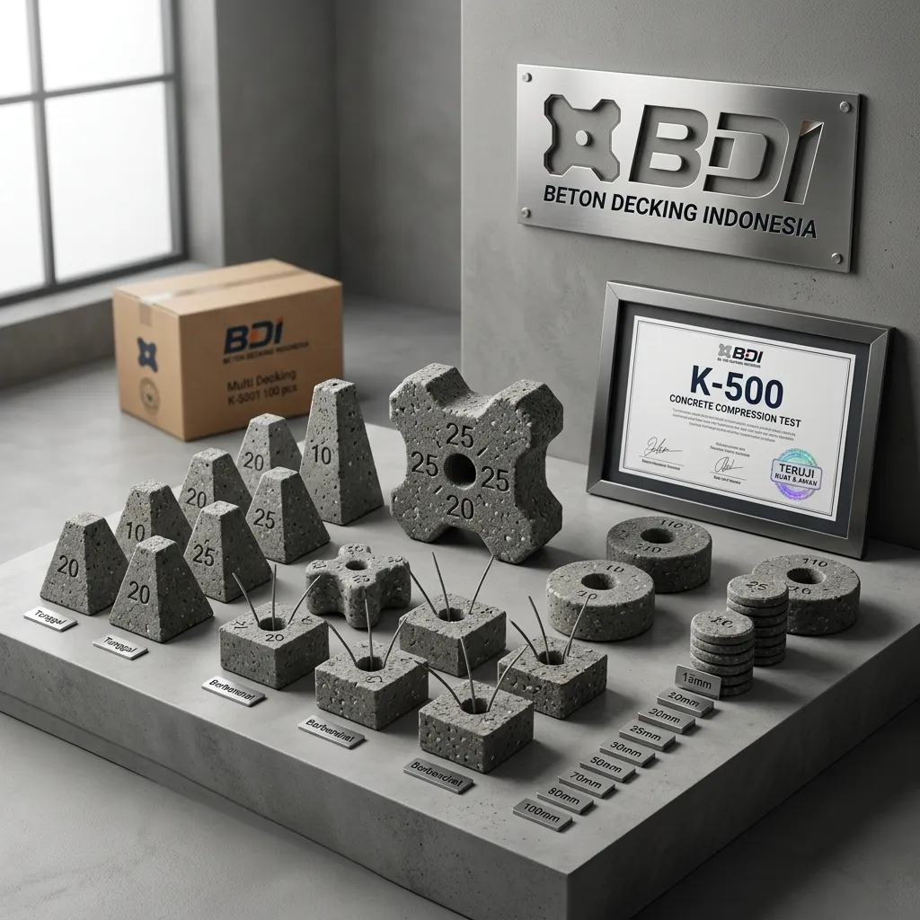 Jual Beton Decking Yang Presisi Dan Handal Sertifikat K-500 Di Kabupaten Bombana