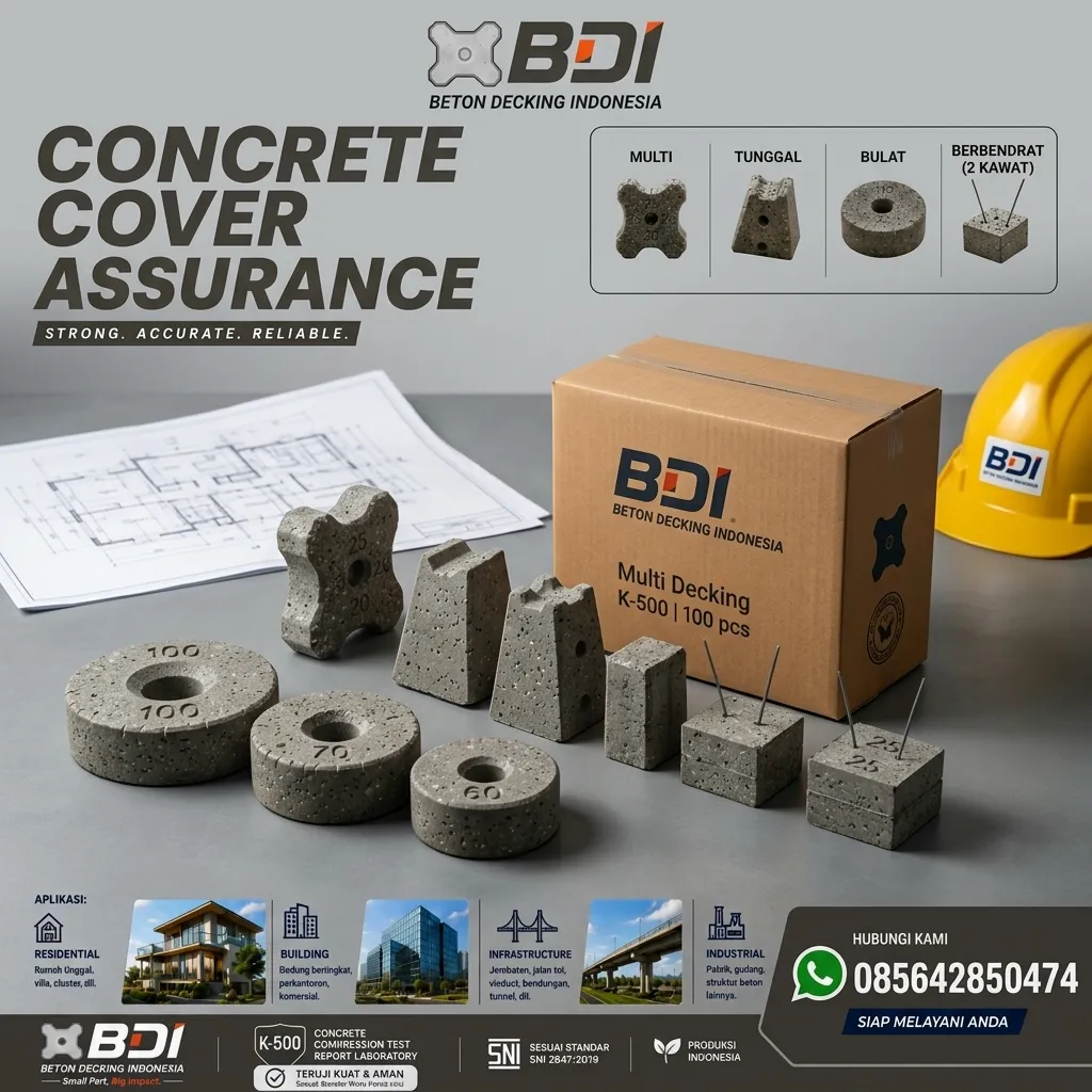 Jual Beton Decking Jayapura: Solusi Selimut Beton Presisi Sertifikat K-500