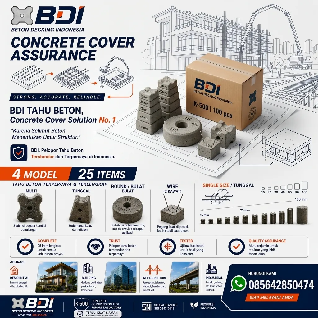 Jual Beton Decking K-500 di Kabupaten Tana Tidung: Solusi Presisi & Handal untuk Infrastruktur Masa Depan