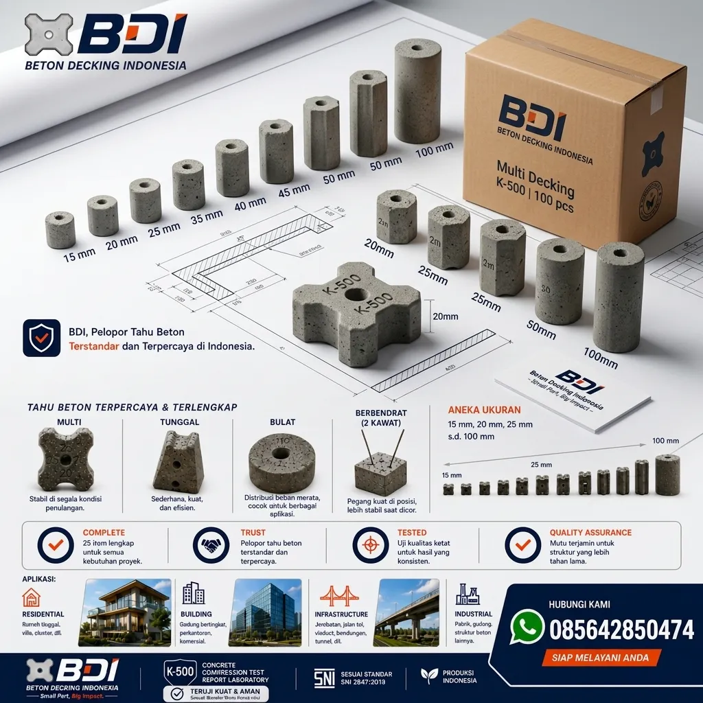 Jual Beton Decking K-500 di Mamberamo Tengah: Solusi Presisi & Handal untuk Konstruksi Infrastruktur Papua