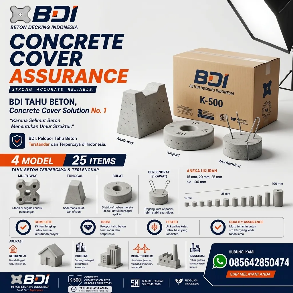 Jual Beton Decking Yang Presisi Dan Handal Sertifikat K-500 Di Kabupaten Bondowoso