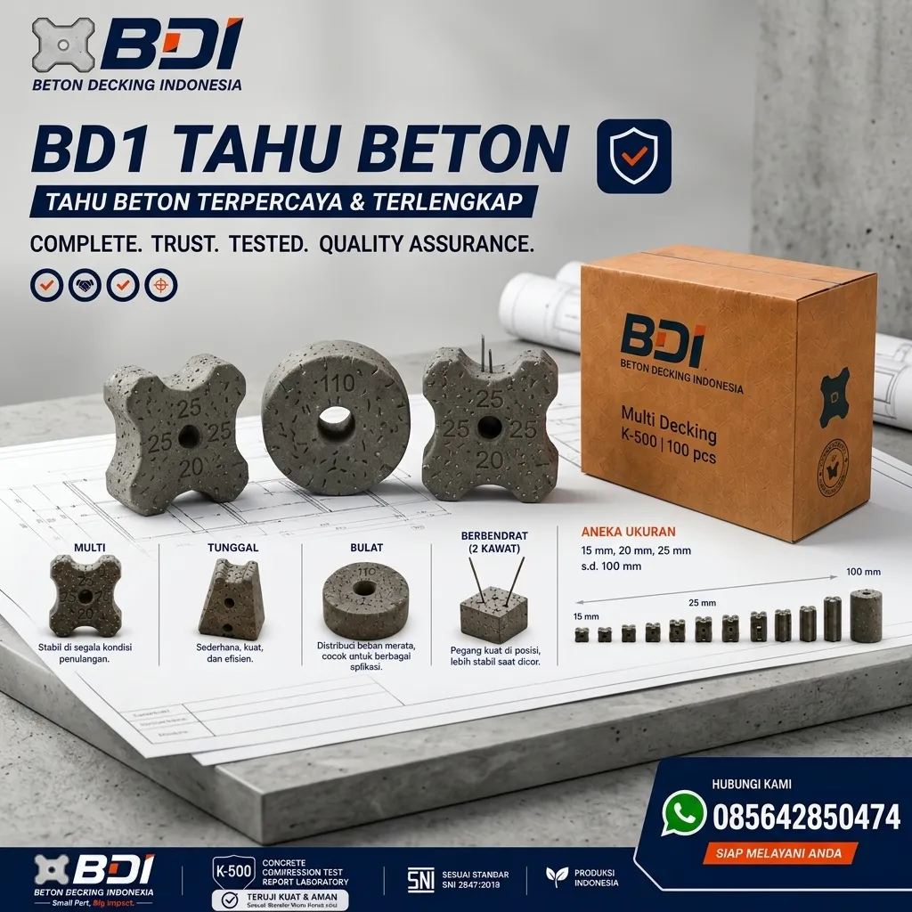 Jual Beton Decking Yang Presisi Dan Handal Sertifikat K-500 Di Kabupaten Konawe Kepulauan
