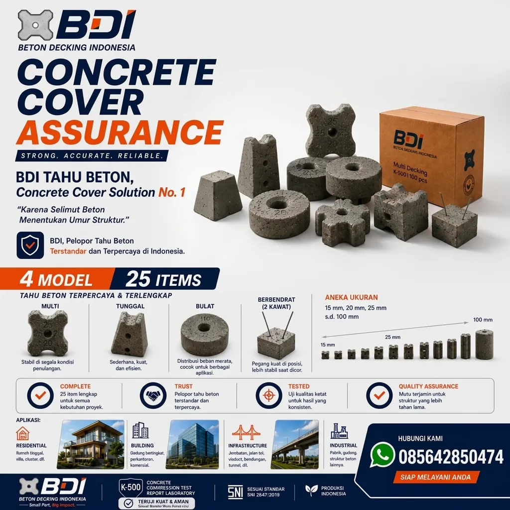 Jual Beton Decking Yang Presisi Dan Handal Sertifikat K-500 Di Kabupaten Konawe Utara