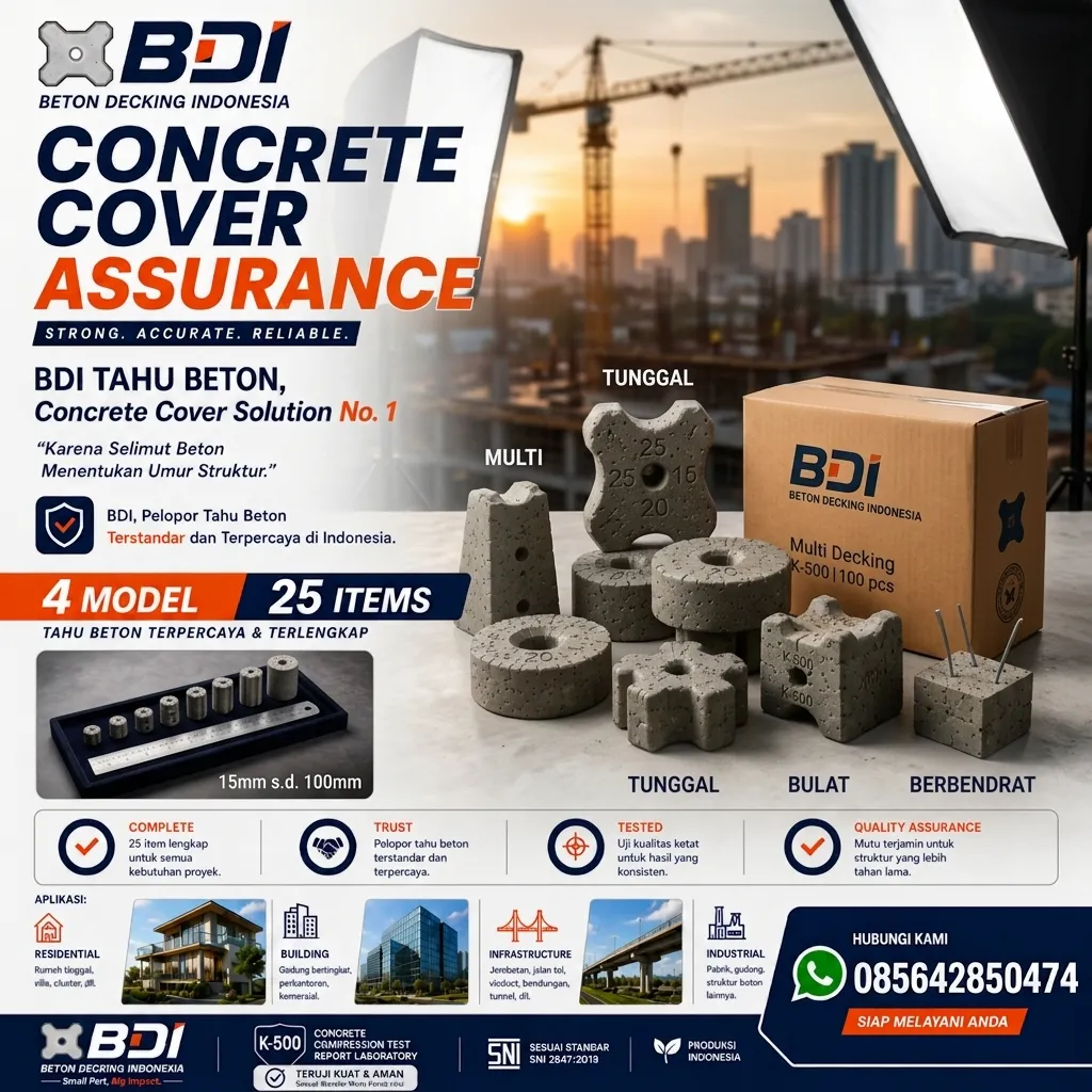 Jual Beton Decking K-500 Jakarta Selatan: Solusi Presisi & Handal untuk Konstruksi Berstandar Tinggi