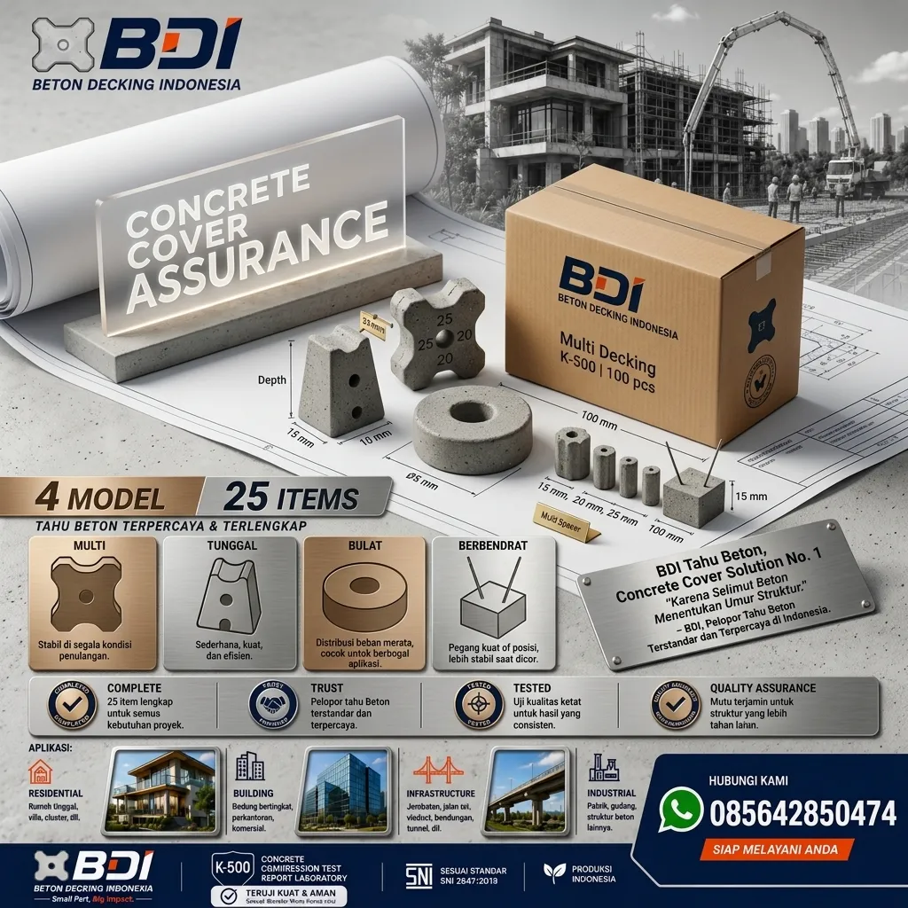 Jual Beton Decking Yang Presisi Dan Handal Sertifikat K-500 Di Kota Jakarta Timur