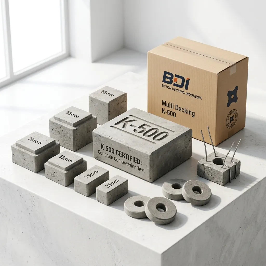 Jual Beton Decking K-500 di Muna Barat: Solusi Selimut Beton Presisi untuk Konstruksi Kokoh
