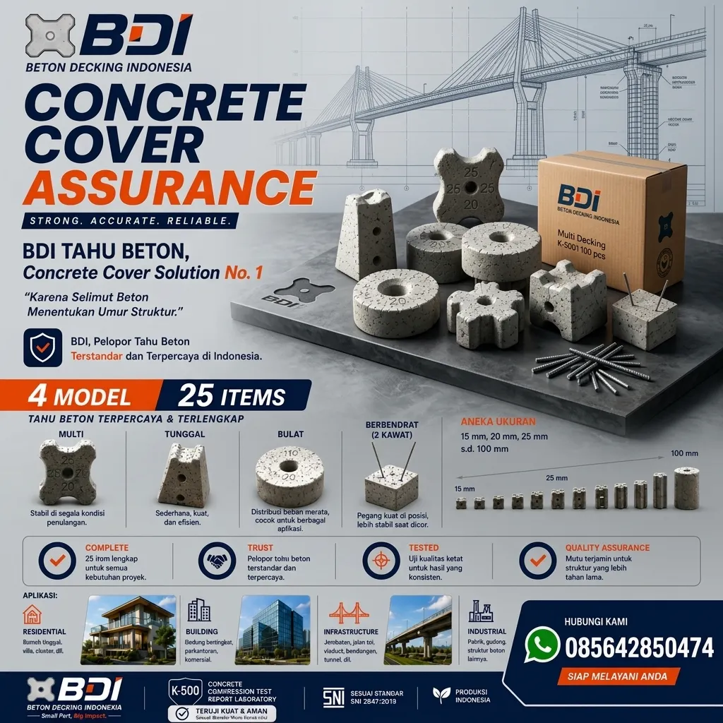 Jual Beton Decking K-500 di Kabupaten Nduga: Solusi Presisi untuk Infrastruktur Tangguh di Papua