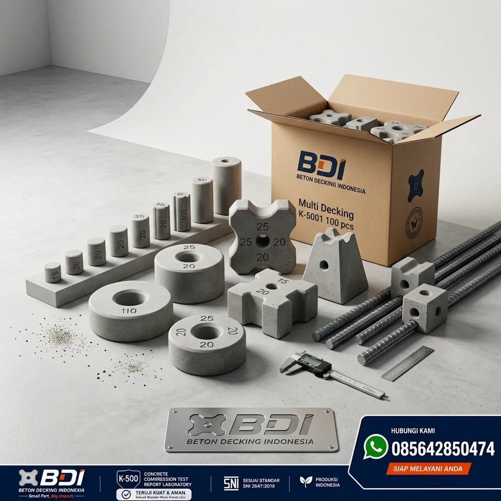 Jual Beton Decking K-500 Presisi di Kabupaten Puncak: Solusi Selimut Beton Standar Proyek Nasional
